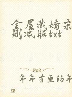 金屋藏娇宋阳无删减版txt
