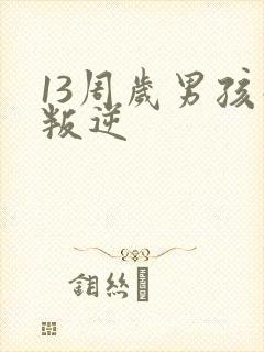 13周岁男孩子叛逆