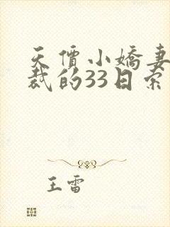 天价小娇妻,总裁的33日索情