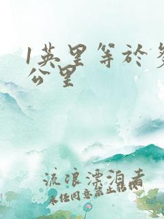 1英里等于多少公里