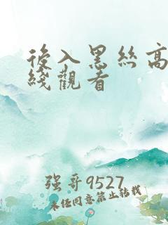 后入黑丝高跟在线观看