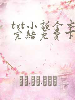 txt小说全本完结免费下载