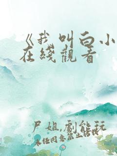 《我叫白小飞》在线观看