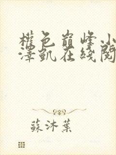 权色巅峰小说罗泽凯在线阅读免费 权色巅峰小说罗泽凯在线阅读免费