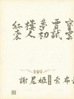 红楼梦贾宝玉和袭人初试云雨的情节