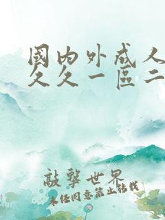 国内外成人精品久久一区二区