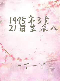 1995年3月21日生辰八字
