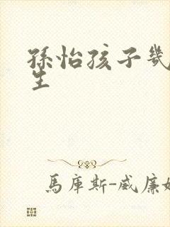 孙怡孩子几年出生