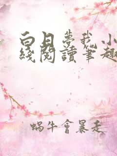 白日梦我小说在线阅读笔趣阁