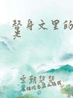 替身文里的白月光