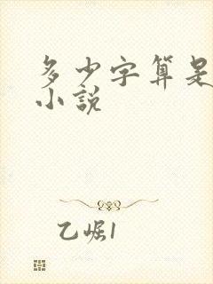 多少字算是长篇小说