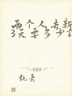 两个人去新疆玩3天要多少钱