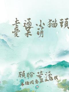 卡通小猫头像可爱呆萌