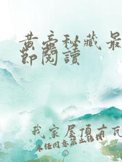 黄帝秘藏最新章节阅读