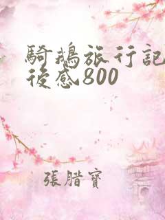 骑鹅旅行记的读后感800