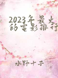 2023年最火的电影排行榜前十名