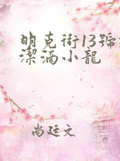 明克街13号纯洁滴小龙