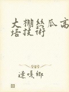 大棚丝瓜高效栽培技术