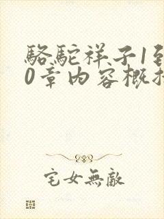 骆驼祥子1到10章内容概括50字