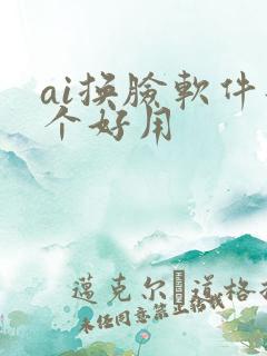 ai换脸软件那个好用