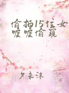 偷拍15位女厕嘘嘘偷窥