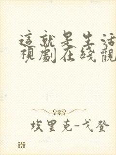 这就是生活 电视剧在线观看