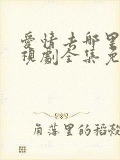 爱情去哪里了电视剧全集免费观看