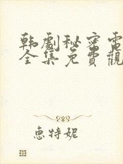 韩剧秘密电视剧全集免费观看高清在线