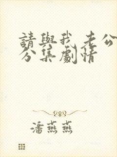 请与我老公结婚分集剧情