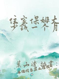 住家保姆大约多少钱一个月