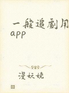 一般追剧用哪款app