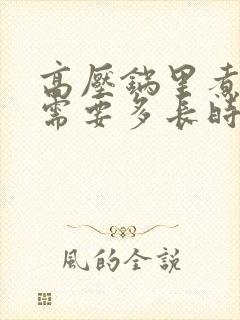 高压锅里煮玉米需要多长时间能熟