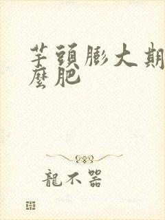 芋头膨大期施什么肥
