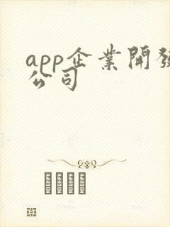 app企业开发公司