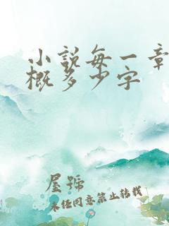 小说每一章节大概多少字
