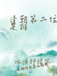 清朝第二位皇帝是谁
