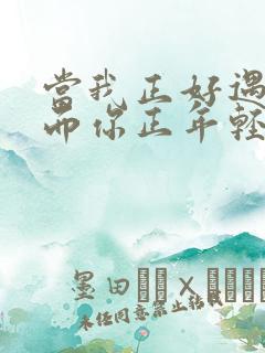 当我正好遇见你而你正年轻是什么歌