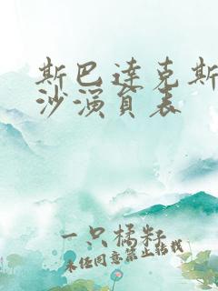 斯巴达克斯血与沙演员表