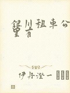 银川租车公司哪里有