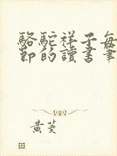 骆驼祥子每个章节的读书笔记