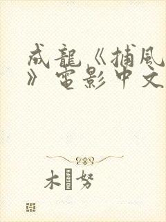成龙《捕风追影》电影中文版