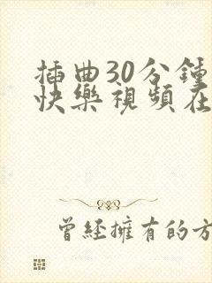 插曲30分钟的快乐视频在线观看