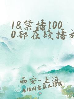 18禁播1000部在线播放