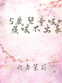 5岁儿童咳嗽有痰咳不出来怎么办 5岁儿童咳嗽有痰咳不出来怎么办