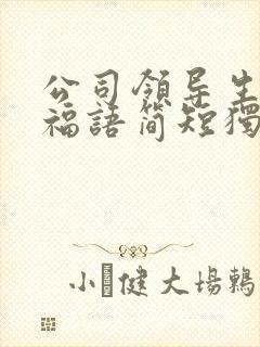 公司领导生日祝福语简短独特