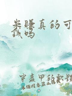 米赚真的可以赚钱吗 米赚真的可以赚钱吗