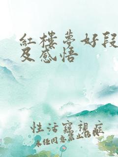 红楼梦好段摘抄及感悟 红楼梦好段摘抄及感悟