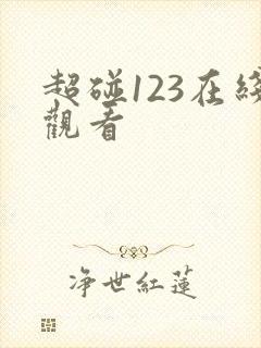 超碰123在线观看