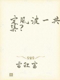 定风波一共多少集?