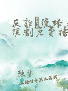 反诈·猎蜂者电视剧免费播放高清